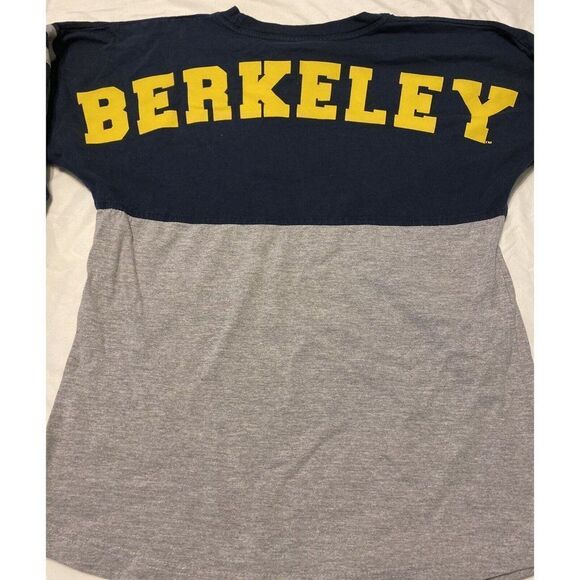 UNIVERSITY OF CALIFORNIA BERKELEY T SHIRT WOMENS - XS - GRAY & NAVY COLORBLOCK - Picture 5 of 6